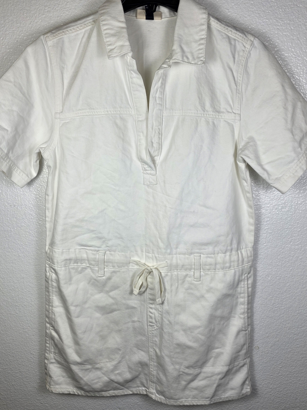 Universal Thread Women's Short Sleeve Drop Waist Drawstring Mini Dress Size M